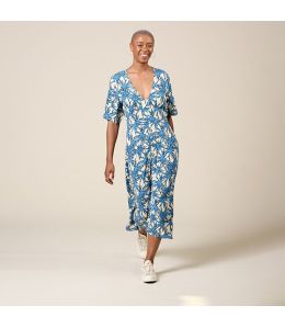 JANIE PALMA BLEU Robe en Viscose - 1