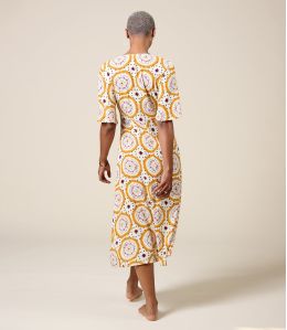 JANIE MANDALA ORANGE Robe en Viscose - - Storiatipic JANIE MANDALA ORANGE Robe en Viscose - - Storiatipic