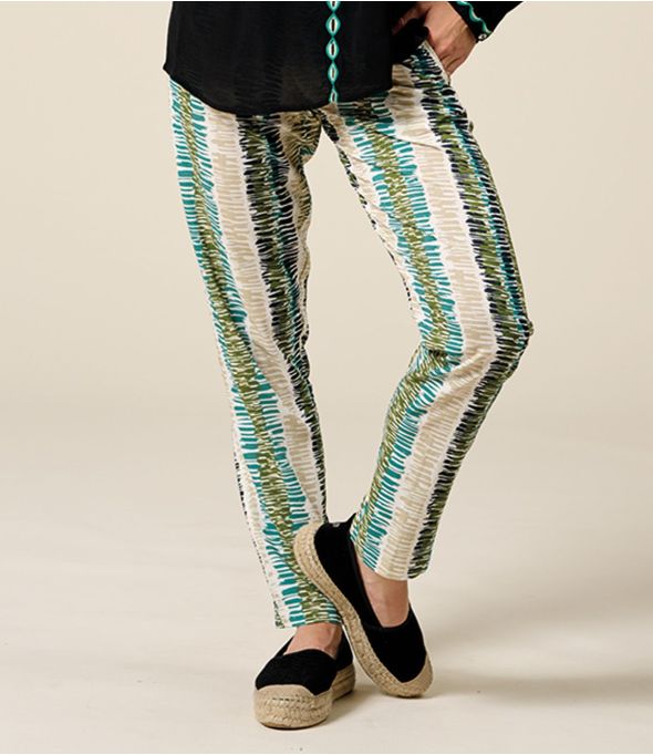 FAUVE ROMA GREEN Hose aus Viskose - - Storiatipic