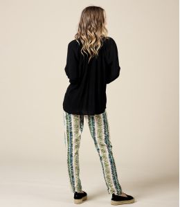 FAUVE ROMA VERT Pantalon en Viscose - 3