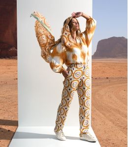 FAUVE MANDALA ORANGE Viscose Pants - - Storiatipic FAUVE MANDALA ORANGE Viscose Pants - - Storiatipic