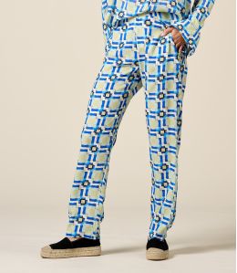 FAUVE LILI BLUE Viscose broek - - Storiatipic FAUVE LILI BLUE Viscose broek - - Storiatipic