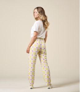 FAUVE LILI PARME Pantalon en Viscose - - Storiatipic FAUVE LILI PARME Pantalon en Viscose - - Storiatipic