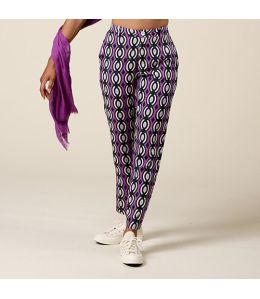 FAUVE BARI PLUM Viscose broek - - Storiatipic FAUVE BARI PLUM Viscose broek - - Storiatipic