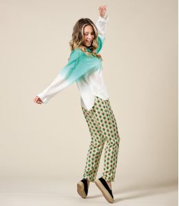 COSY TIE GREEN Cotton shirt - - Storiatipic COSY TIE GREEN Cotton shirt - - Storiatipic