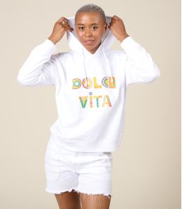 BILLY DOLCE BLANC Sweetshirt en Coton - - Storiatipic BILLY DOLCE BLANC Sweetshirt en Coton - - Storiatipic