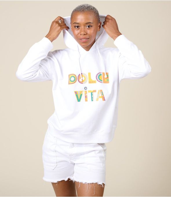 BILLY DOLCE WHITE Sweetshirt in cotone - - Storiatipic