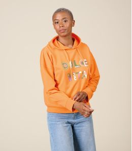 BILLY DOLCE ORANGE Sweetshirt en Coton - - Storiatipic BILLY DOLCE ORANGE Sweetshirt en Coton - - Storiatipic