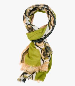 HENRI Foulard en coton, broderies pour Homme 100 x 200 CM - 3