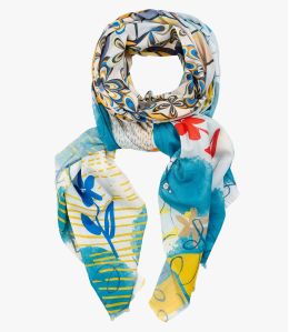 KIRY Foulard en coton pour Femme 100 x 200 CM - - Storiatipic KIRY Foulard en coton pour Femme 100 x 200 CM - - Storiatipic