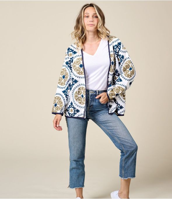 KIMONO MANDA Kimono en Coton - - Storiatipic