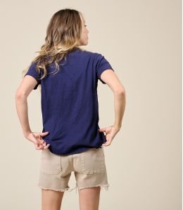 VITA PARIS NAVY Katoenen T-shirt - - Storiatipic VITA PARIS NAVY Katoenen T-shirt - - Storiatipic