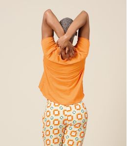 VITA PARIS ORANGE Cotton T-shirt - - Storiatipic VITA PARIS ORANGE Cotton T-shirt - - Storiatipic
