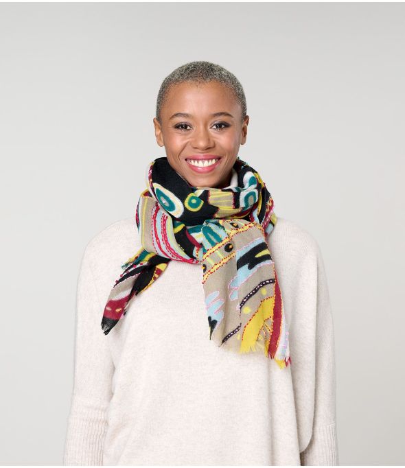 AMBER Foulard en Laine - - Storiatipic