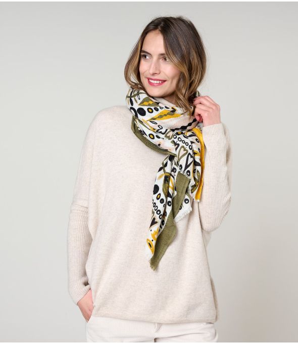 CAROL Foulard en Laine, Soie - - Storiatipic