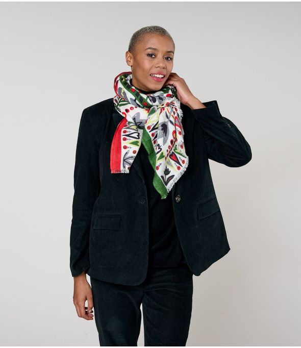 CAROL Foulard en Laine, Soie - - Storiatipic
