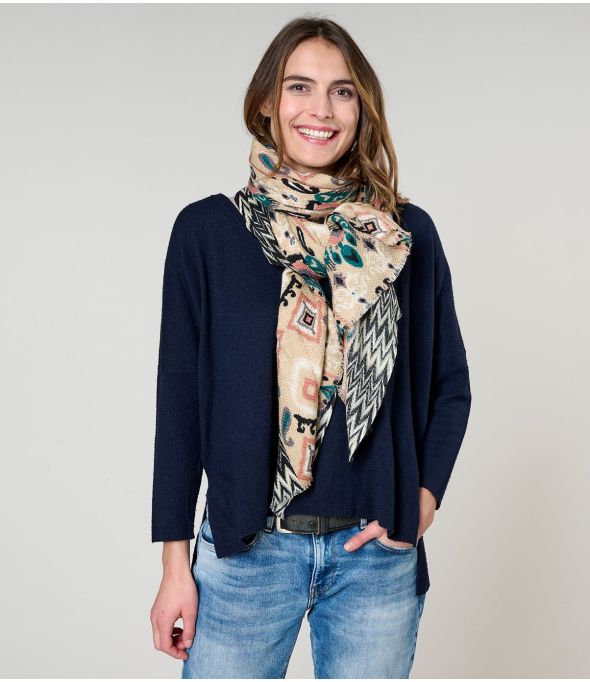 CLAIRE Écharpe en Laine, Soie - - Storiatipic