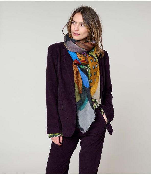 EDNA Foulard en Laine - - Storiatipic
