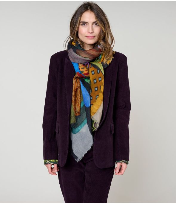 EDNA Foulard en Laine - - Storiatipic