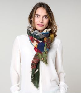EDNA Schal aus Wolle - - Storiatipic EDNA Schal aus Wolle - - Storiatipic