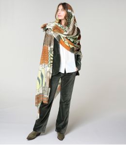 FULVIA Foulard en Laine, Soie - - Storiatipic FULVIA Foulard en Laine, Soie - - Storiatipic