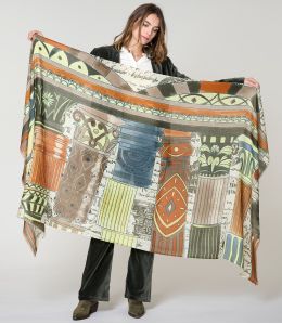 FULVIA Foulard en Laine, Soie - - Storiatipic FULVIA Foulard en Laine, Soie - - Storiatipic