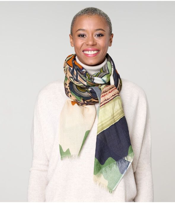 GARANCE Wool, Zijden Sjaal - - Storiatipic