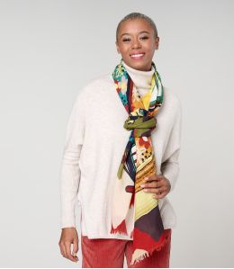 GARANCE Wool, Silk Scarf - - Storiatipic GARANCE Wool, Silk Scarf - - Storiatipic