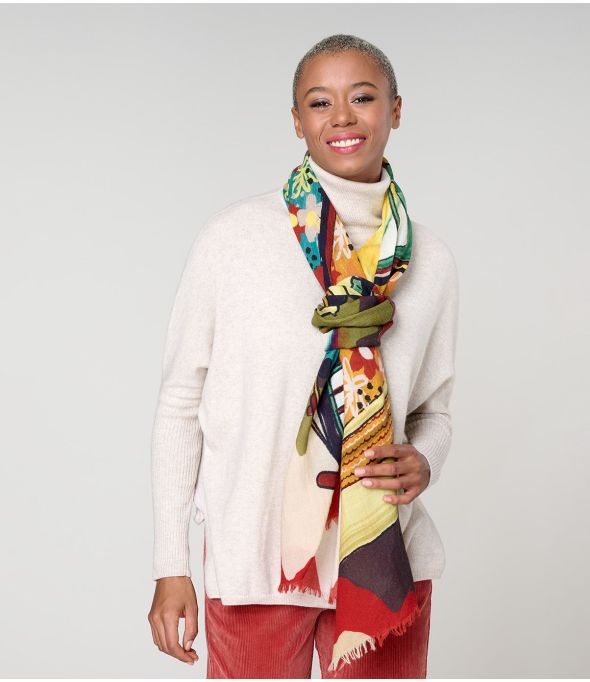 GARANCE Wool, Zijden Sjaal - - Storiatipic
