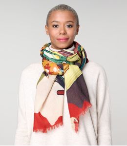 GARANCE Wool, Silk Scarf - - Storiatipic GARANCE Wool, Silk Scarf - - Storiatipic
