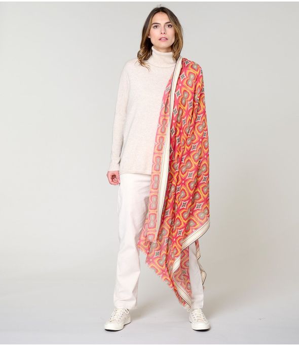 KHAN Sciarpa in lana, cotone - - Storiatipic