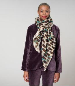 KUMI Foulard en Laine, Coton - - Storiatipic KUMI Foulard en Laine, Coton - - Storiatipic