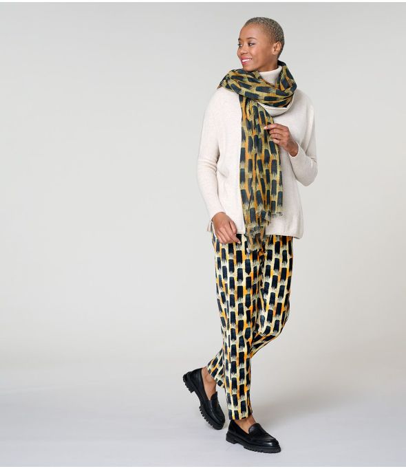 KUMI Foulard en Laine, Coton - - Storiatipic