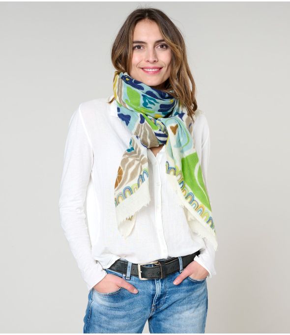 NATTIE Foulard en Laine - - Storiatipic