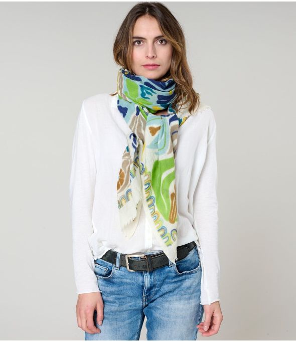 NATTIE Foulard en Laine - - Storiatipic