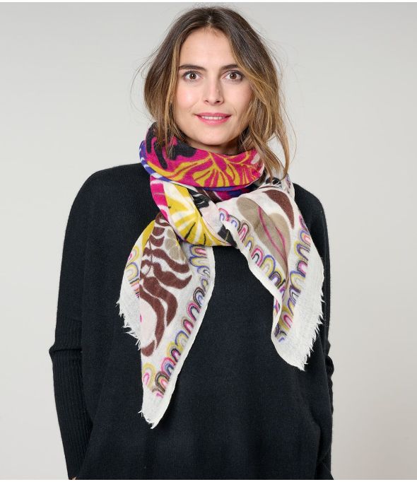 NATTIE Foulard en Laine - - Storiatipic