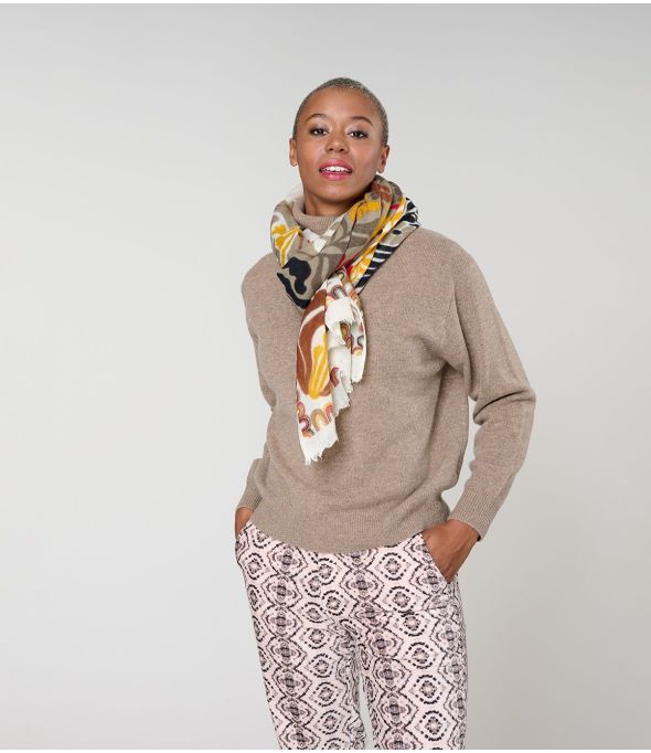 NATTIE Wool Scarf - - Storiatipic