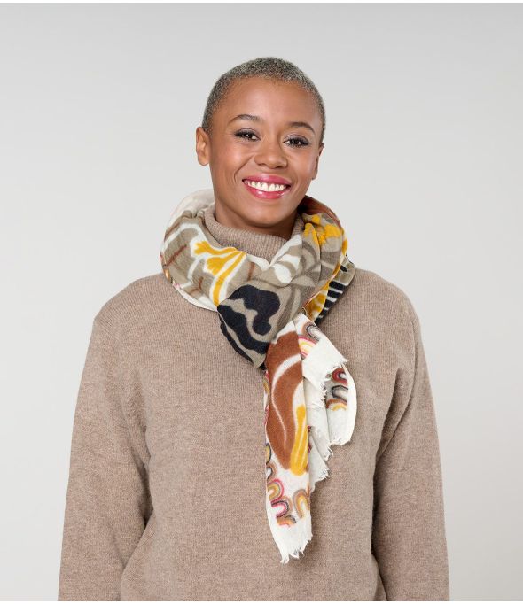 NATTIE Foulard en Laine - - Storiatipic