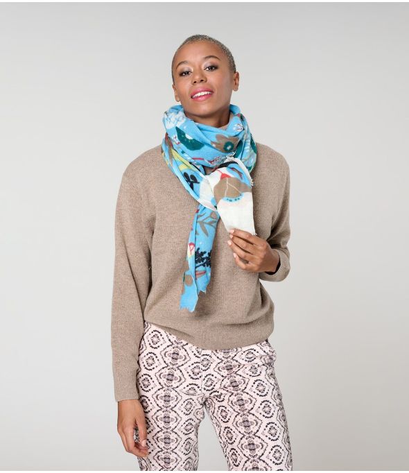 NOEMIE Foulard en Laine - - Storiatipic