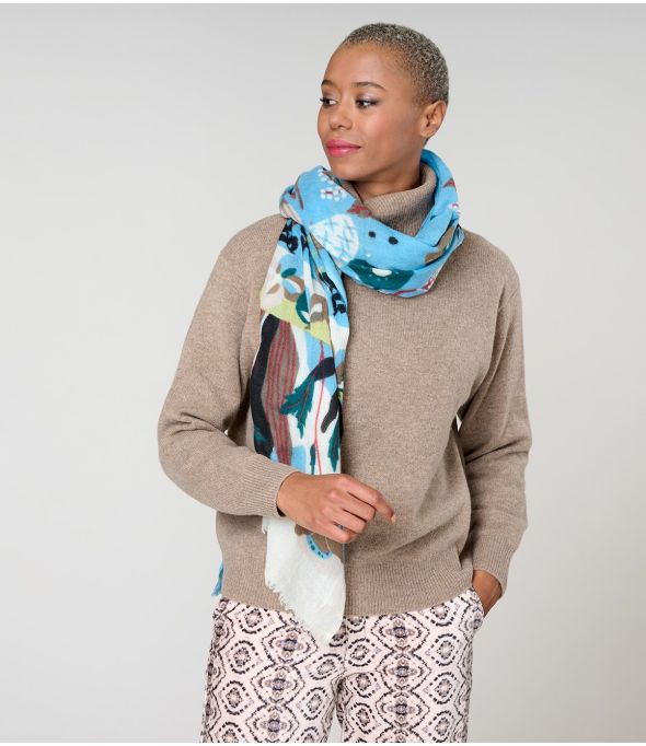 NOEMIE Foulard en Laine - - Storiatipic