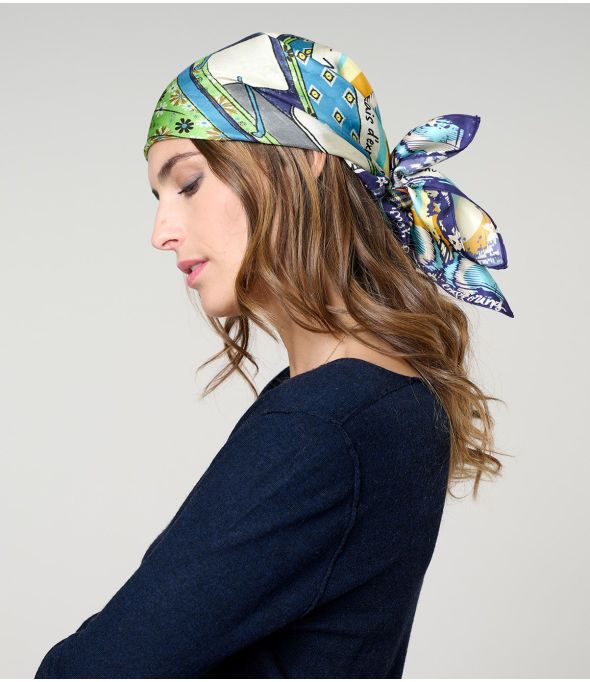 ROXANE Foulard en Soie - - Storiatipic