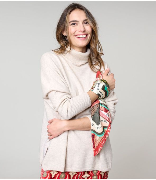 ROXANE Quadrato in seta - - Storiatipic