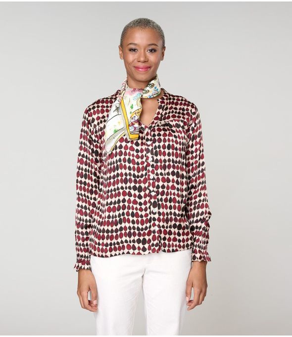 YUKO Foulard en Soie - - Storiatipic
