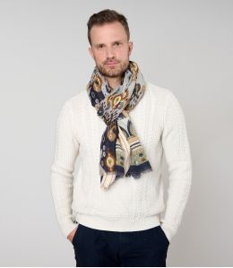 LEON wol, katoenen sjaal - - Storiatipic LEON wol, katoenen sjaal - - Storiatipic