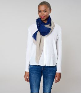 MERIL Foulard en Laine, Soie - - Storiatipic MERIL Foulard en Laine, Soie - - Storiatipic