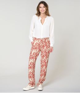 LENY PASTEL BRIQUE PANTALON en Viscose - - Storiatipic LENY PASTEL BRIQUE PANTALON en Viscose - - Storiatipic