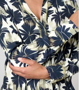MILA HIBIS NOIR BLOUSE en Viscose - - Storiatipic MILA HIBIS NOIR BLOUSE en Viscose - - Storiatipic