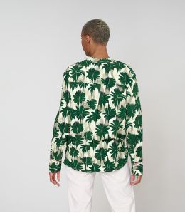 MILA HIBIS GREEN Blusa de viscosa - - Storiatipic MILA HIBIS GREEN Blusa de viscosa - - Storiatipic