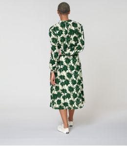 GULIA HIBIS VERT ROBE en Viscose - - Storiatipic GULIA HIBIS VERT ROBE en Viscose - - Storiatipic