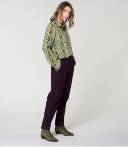 FRAN KHAN CAMICIA VERDE in viscosa - - Storiatipic FRAN KHAN CAMICIA VERDE in viscosa - - Storiatipic